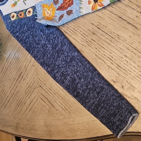 Vintage Floral Knit Cardigan Jacket Size M - Picture 3 of 9